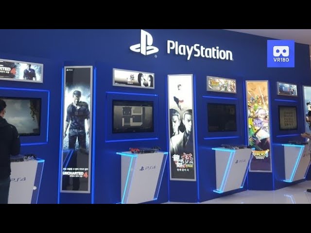 3D 180vr 4K Welcome to Sony Playstation Game Land 360vr