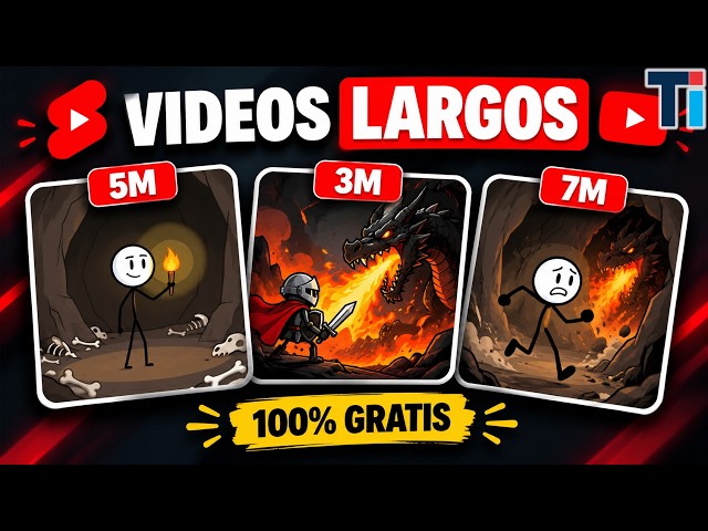 Create LONG VIDEOS with AI 100% FREE and Monetizable | STICKMAN Step by step