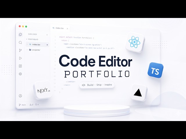 I Built My Portfolio to Look Like a Code Editor (Next.js & Tailwind)