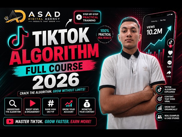 TikTok Algorithm Full Course 2026 | Complete TikTok Growth & Viral Strategy (FREE)
