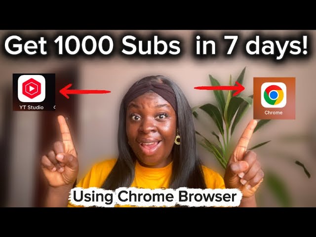 Fastest Way to Get 1000 SUBSCRIBERS Using ONLY YouTube Studio + Chrome😳