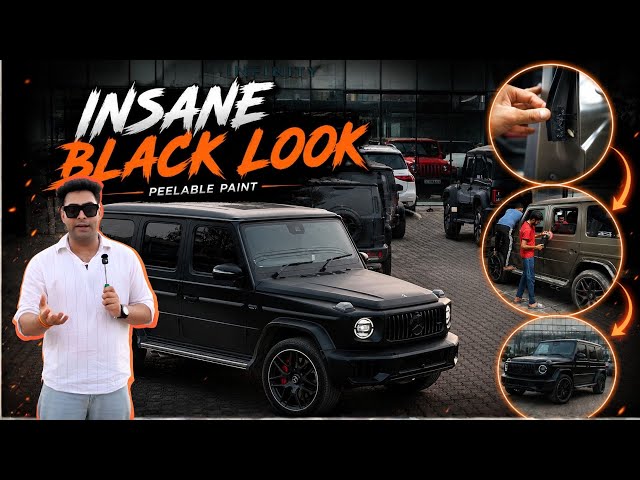 G-Wagon Ka Sabse INSANE Black Look! 😱 | Peelable Paint Transformation Detailing devils infinity 🔥
