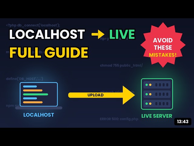 How to Upload a Website from Localhost to Live Server (Step-by-Step) 🚀