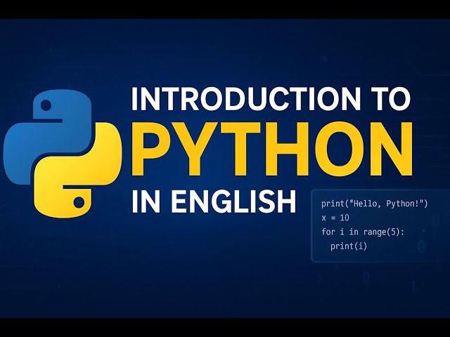 Introduction to Python in English – What is Python and Why You Should Learn It | Python Tutorial #1