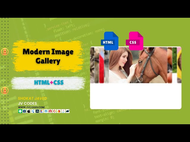 How to Create a Modern Image Gallery in HTML and CSS #coding #webdevelopment #css #html