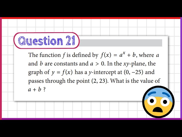Exponential Function with 2 Variables (SAT Test 9, MATH Section 2 Module 2, Question 21)