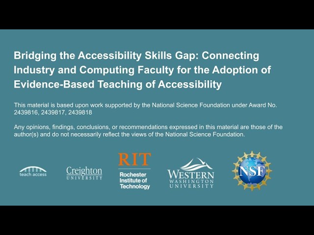 Industry Perspectives on Accessibility in Computer Science Education