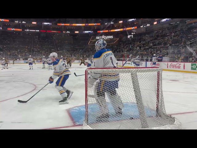 Ukko-Pekka Luukkonen & Alex Lyon Warm-Ups