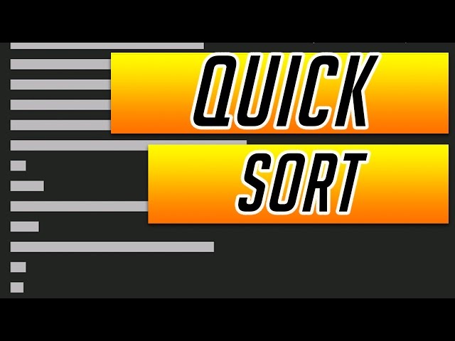 QuickSort Animation Explained