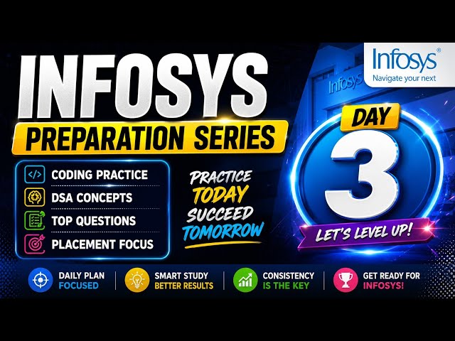 🔥 Day 3 Infosys DSA Preparation | HashMap & Set | Easy to Medium LeetCode