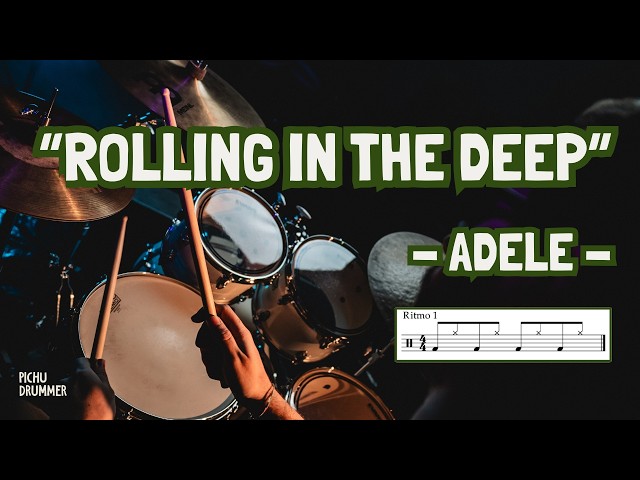 🥁ROLLING IN THE DEEP - Adele | Drum Cover + Partitura GRATIS (BATERÍA)
