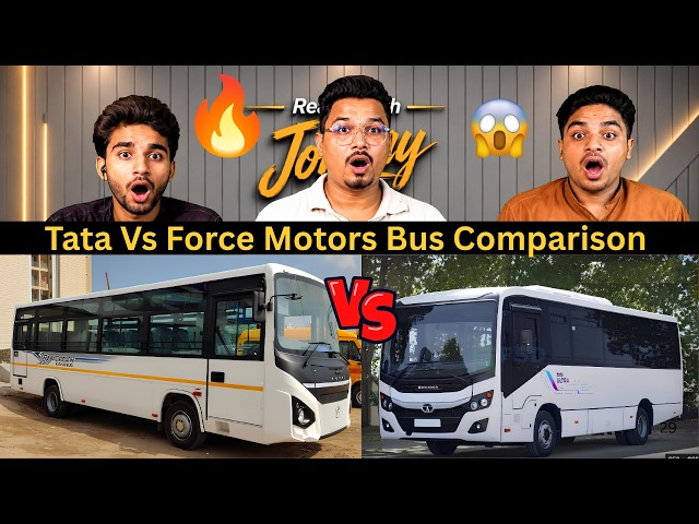 Tata vs Force Motors Bus Comparison 🇮🇳🚌 | Tata Bus vs Force Traveller | Pakistani Reaction