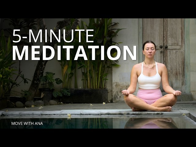 5 Minute Guided Meditation for Stress Relief & Inner Peace | Anastasia Skukhtorova
