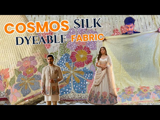 Dyeable Fabric, beautiful Fabric with Daman and Dupatta #fabricwholesale #embroideryfabric #surat