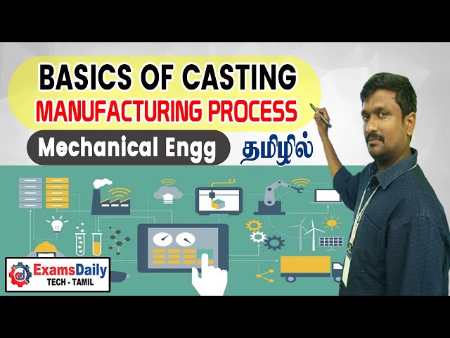 Basic of Casting | Manufacturing Process | Mechanical Engineering Exaam Online Lecture | Engg Class