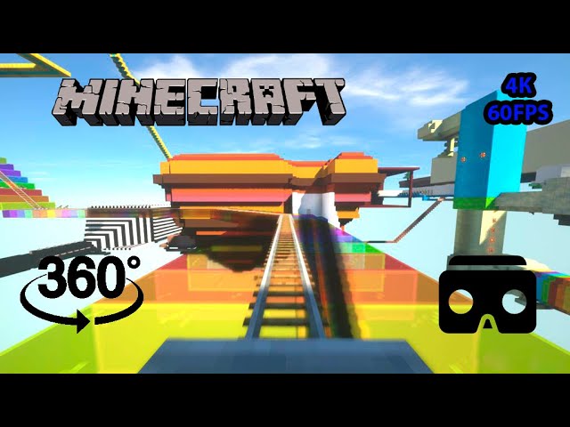 Американские Горки в 360 градусов - Майнкрафт | [VR] 60 ФПС