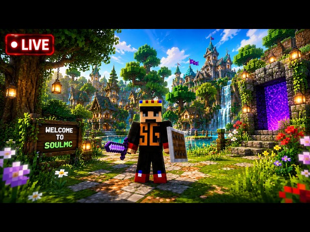 🔴 Minecraft LIVE | Public SMP 24/7 | Join Now! | Java + Bedrock | #minecraftpublicserver #minecraft