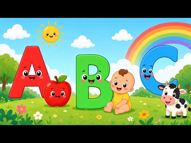ABC Phonics Song for Kids | Learn Alphabet A to Z Fun 🍎A for Apple #abcd  #abcsong