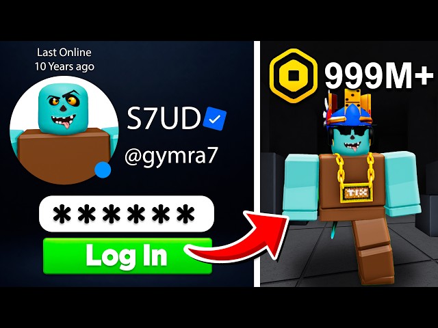 Logging into my first roblox account after 10 years...