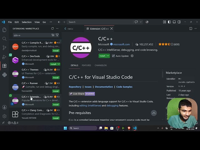 How To Run C Program In VS Code | VS Code Installation and Setup Tutorial