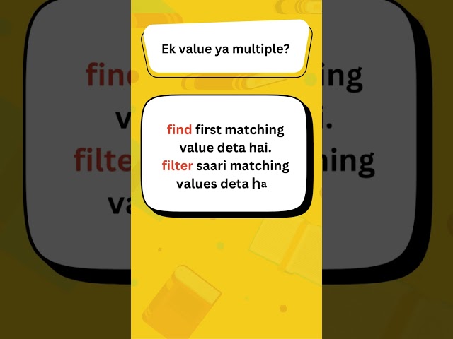 find vs filter in ES6 JavaScript