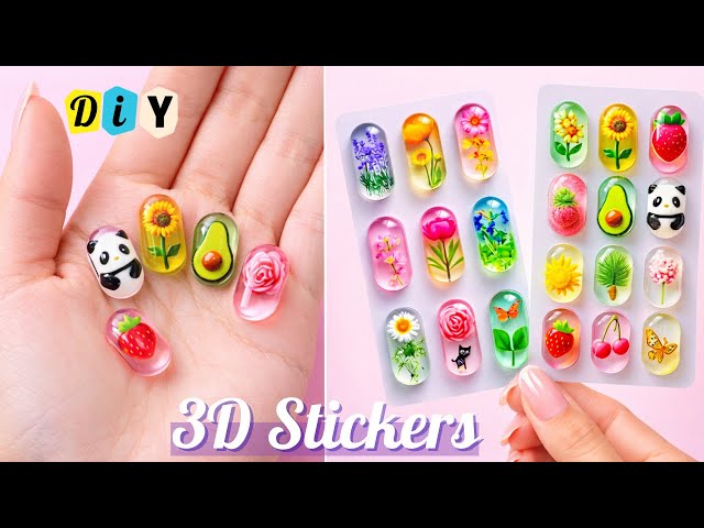 ✨DIY Homemade 3D stickers / How to make stickers at home / easy sticker making / Kawaii stickers