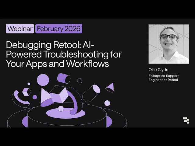 Debugging Retool: AI-Powered Troubleshooting for Your Apps and Workflows