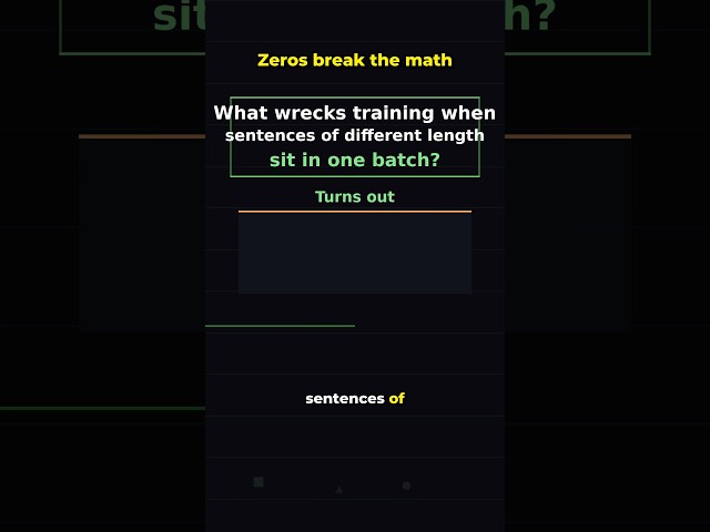 Why padding zeros break AI training