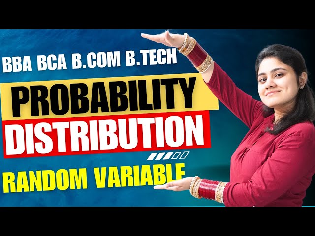 Probability Distribution|Random Variable|Statistics|BBA|BCA|B.COM|B.TECHDreamMaths