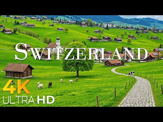 Switzerland Countryside - Relaxing walk in the most beautiful Swiss villages - Paradise on Earth