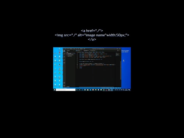 How to add link to image on html