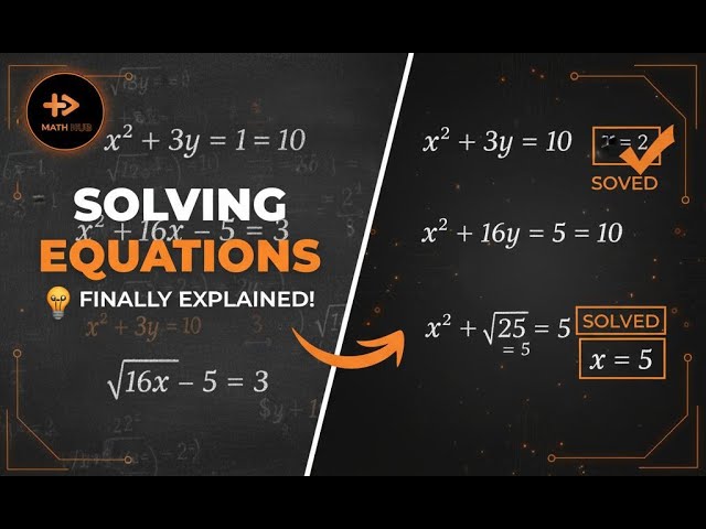 Learn How to Solve Any Equation Easily! (Step-by-Step) Math Hub Tutorial