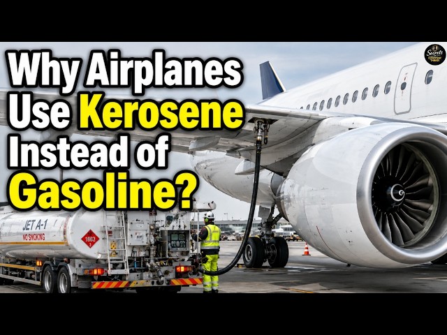 Why Airplanes Use Kerosene Instead of Gasoline? THE SECRET INSIDE EVERY JET ENGINE