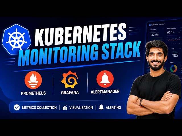 Kubernetes Monitoring Stack with Prometheus & Grafana (Step-by-Step)  #Kubernetes #docker #aws