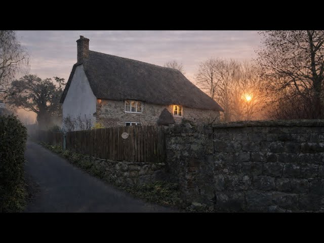 Golden Sunrise Walk | Early Morning in a Rural English Village