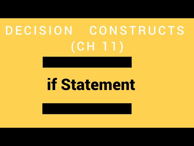 if Statement | Ch # 11| Lec #2 |Computer Science | Class 12 |
