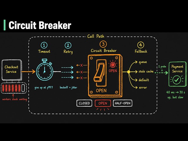 Circuit Breaker Pattern Explained: Timeouts, Retries and Fallbacks