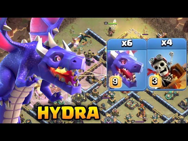 Hydra Most Versatile and used Army on TH14 | Dragon and Dragon Riders Attack Strategy