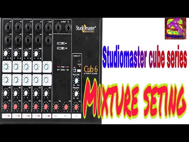 Studiomaster cube series mixtuer seting