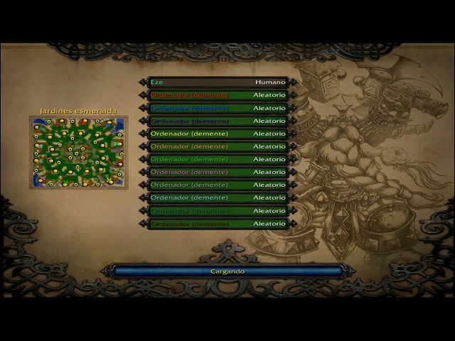 Warcraft 3 tutorial como jugar con los humanos, 1 humano vs 11 ordenadores dementes, FFA