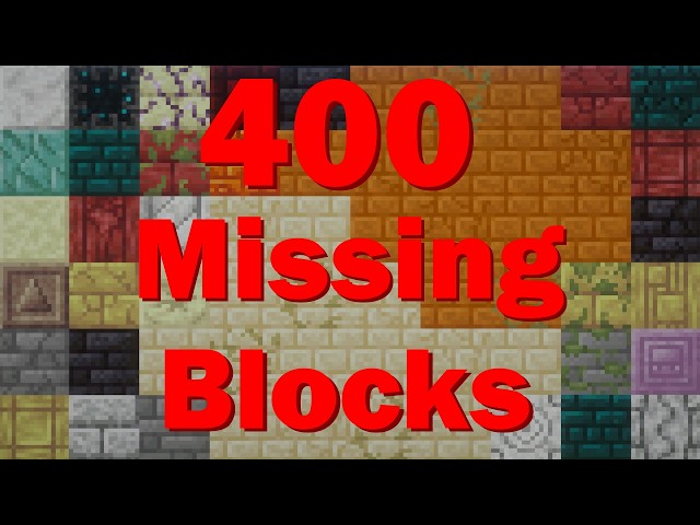 Mojang Won't Fix Minecraft's Block Sets... So I am