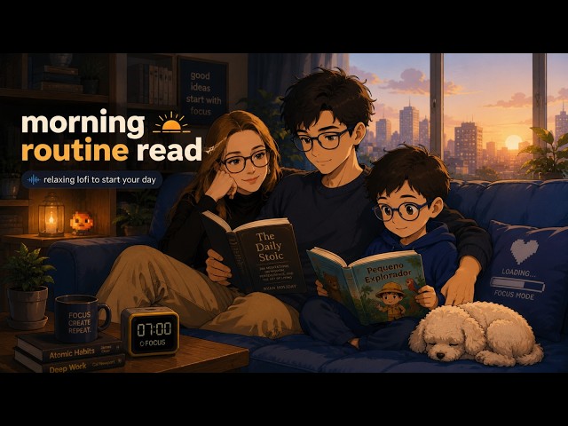 morning routine read🌅 relaxing lofi to start your day