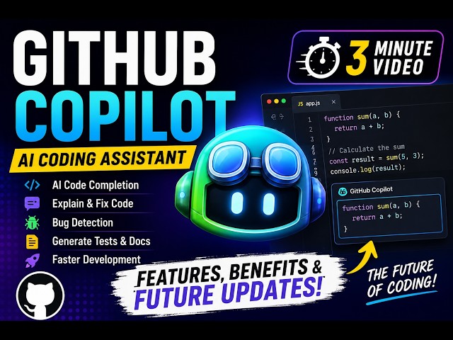 GitHub Copilot Explained in 3 Minutes | AI Coding Assistant