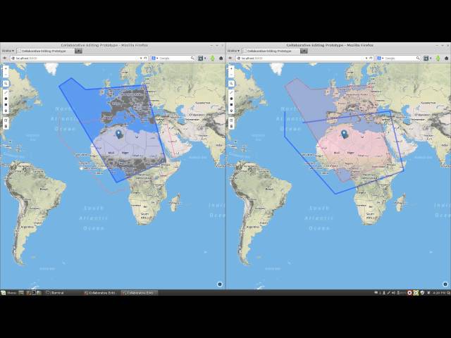Realtime Collaborative Geospatial Editing