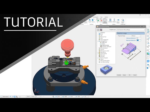 Enhanced Projection Finishing Tutorial - Autodesk Fusion 360 with PowerMill 2022.1