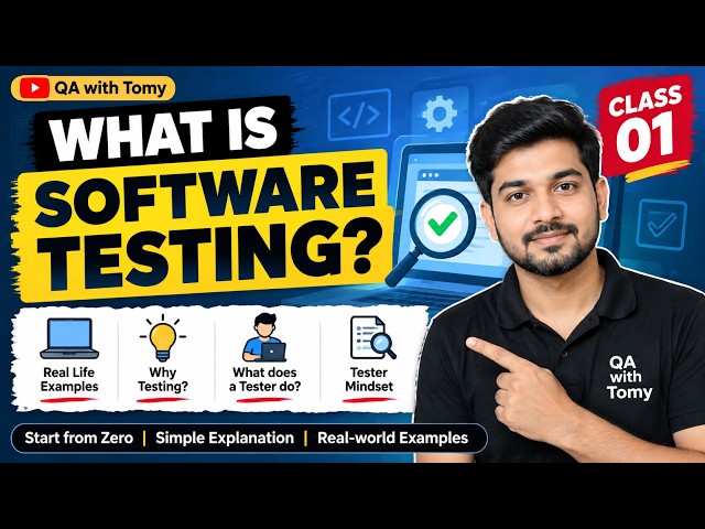 Introduction to Software Testing | Software Testing Full Course | Class 01
