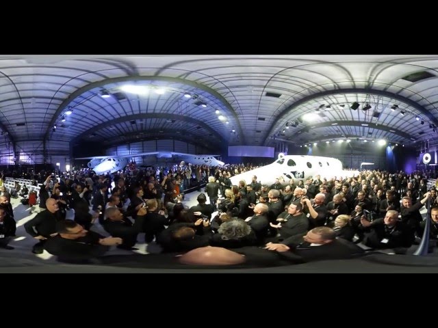 360-degree walk around of the VSS Unity — with a special Star Wars guest!