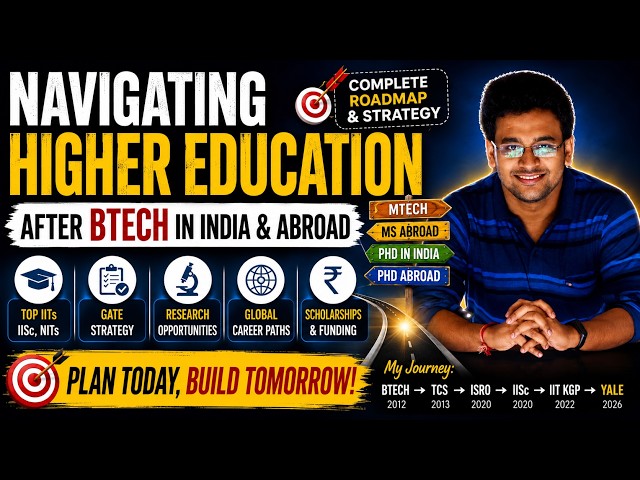 What After BTech? 🤔 Complete Guide to Higher Studies in India & Abroad | Kishalay Das
