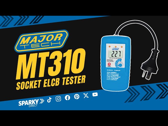 Major Tech MT310 | Socket ELCB Tester