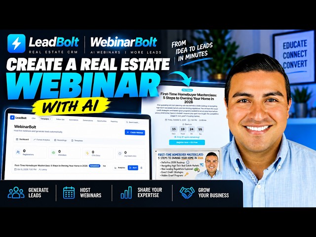Build a Real Estate Webinar in Minutes With AI